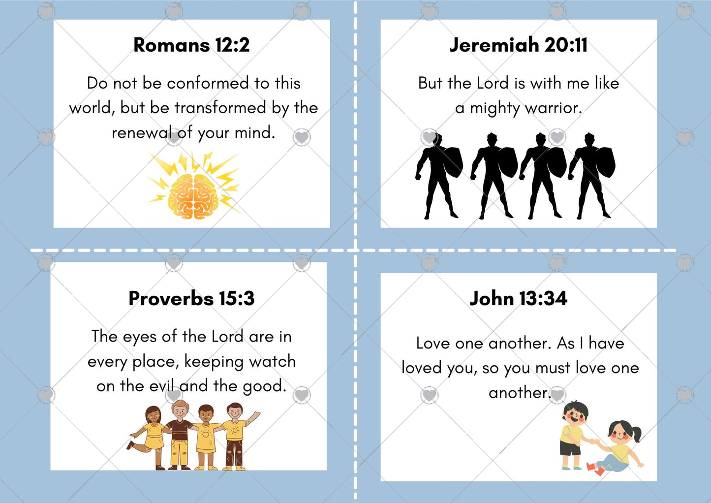 Kids Scripture Memory Cards